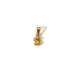 18KG mini bubble letter stainless steel charm