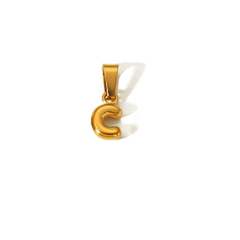 18KG mini bubble letter stainless steel charm