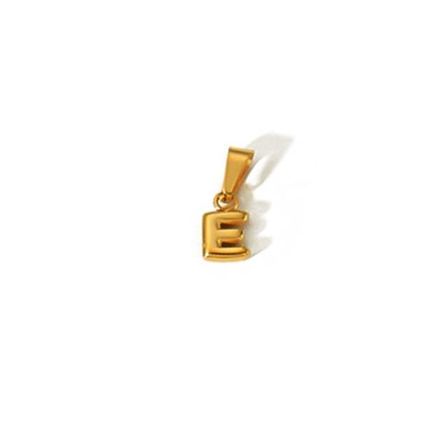 18KG mini bubble letter stainless steel charm