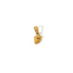 18KG mini bubble letter stainless steel charm