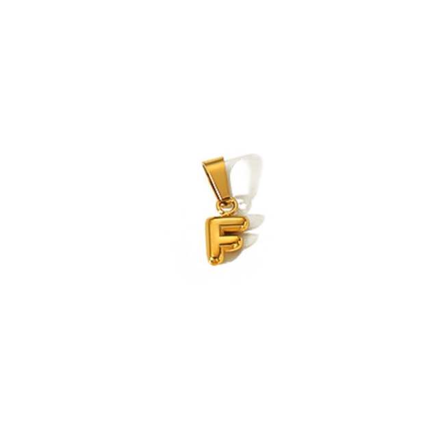 18KG mini bubble letter stainless steel charm