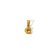 18KG mini bubble letter stainless steel charm