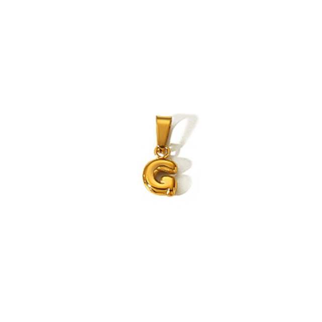 18KG mini bubble letter stainless steel charm