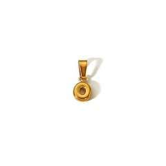 18KG mini bubble letter stainless steel charm