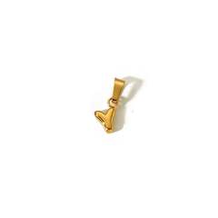 18KG mini bubble letter stainless steel charm
