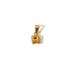 18KG mini bubble letter stainless steel charm