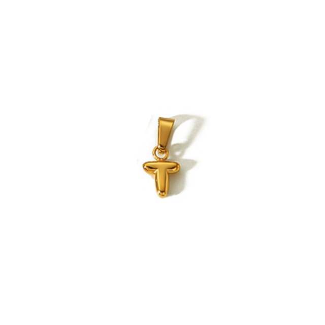 18KG mini bubble letter stainless steel charm