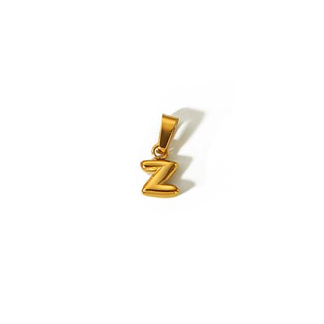 18KG mini bubble letter stainless steel charm