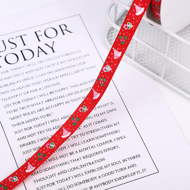 1cm 100 yards christmas ribbon gift packing strap
