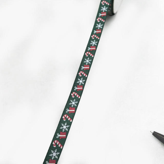 1cm 100 yards christmas ribbon gift packing strap