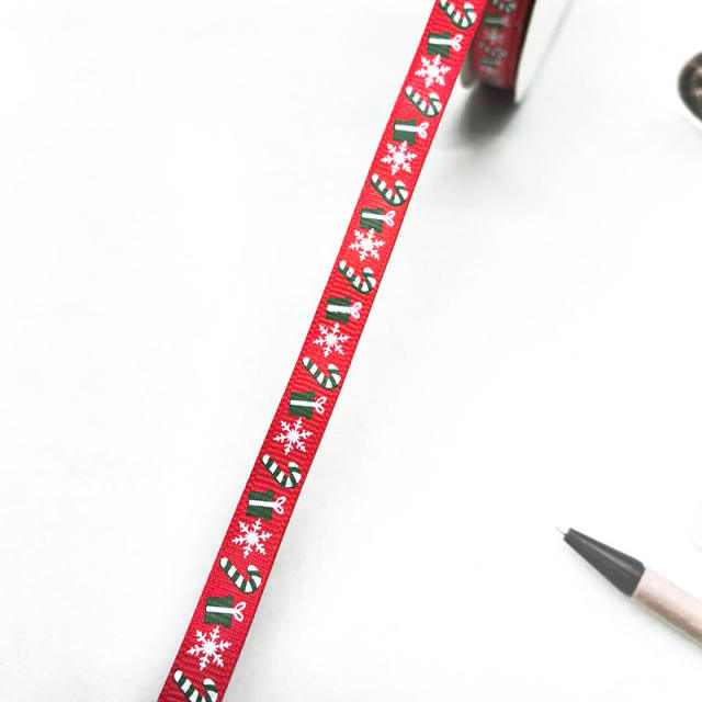 1cm 100 yards christmas ribbon gift packing strap
