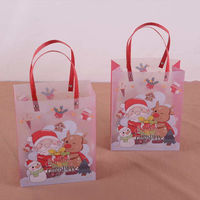 Christmas PP frosted design gift bag