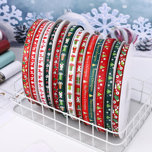 1cm 100 yards christmas ribbon gift packing strap