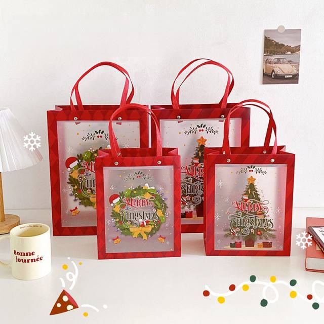 Christmas PP frosted design gift bag