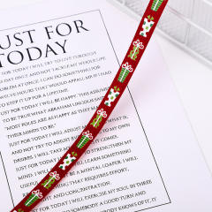 1cm 100 yards christmas ribbon gift packing strap