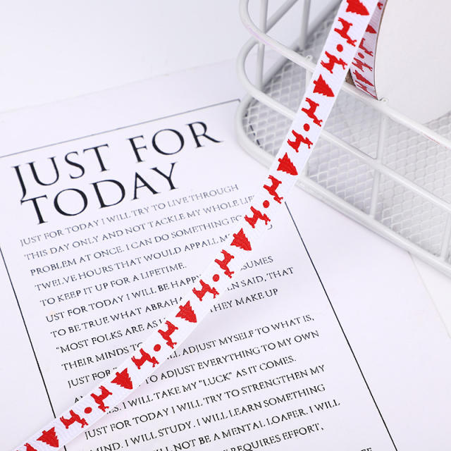 1cm 100 yards christmas ribbon gift packing strap