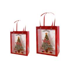 Christmas PP frosted design gift bag