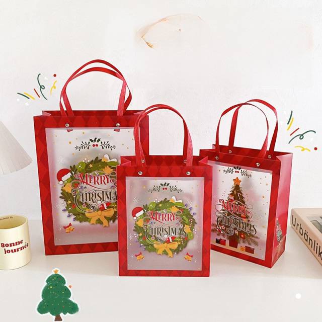 Christmas PP frosted design gift bag
