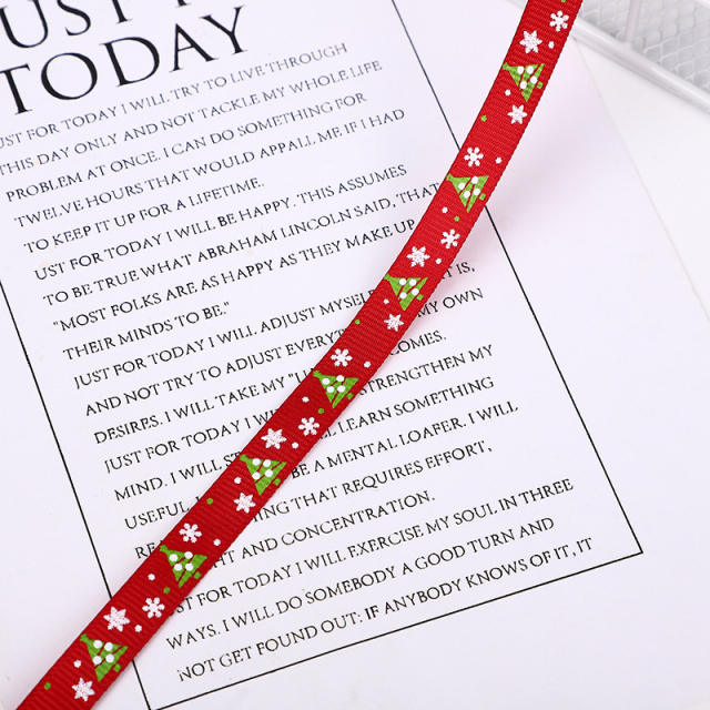1cm 100 yards christmas ribbon gift packing strap