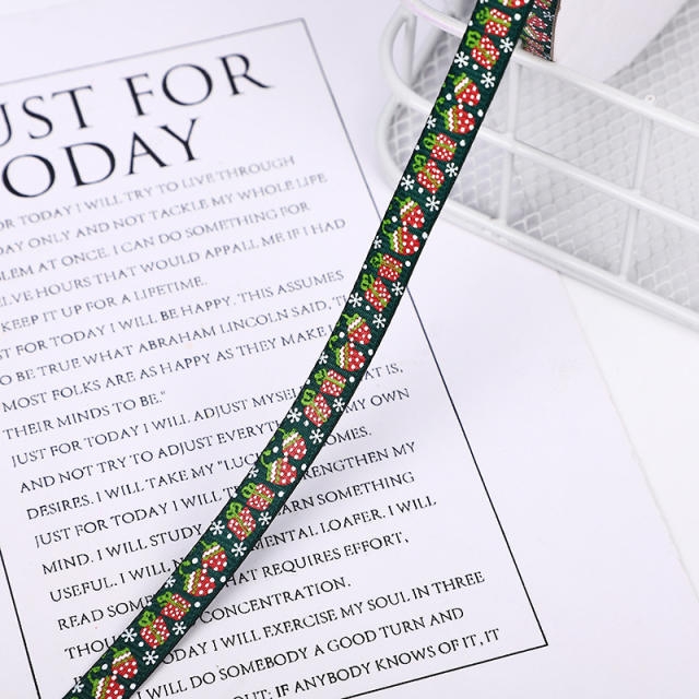 1cm 100 yards christmas ribbon gift packing strap