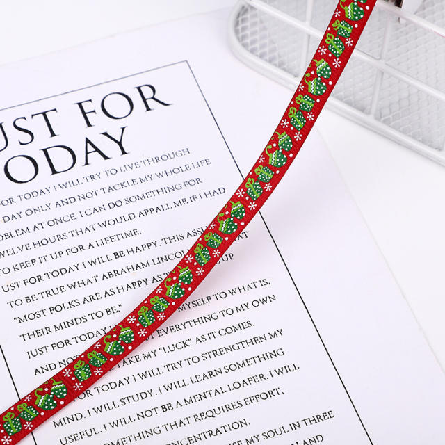 1cm 100 yards christmas ribbon gift packing strap