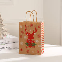 Christmas snowflake kraft paper bag gift bag