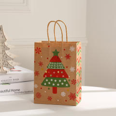 Christmas snowflake kraft paper bag gift bag