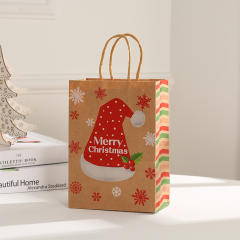 Christmas snowflake kraft paper bag gift bag