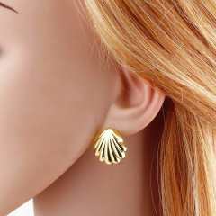 18KG copper sprial chunky bigger earrings