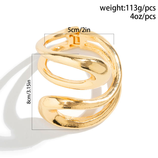 Vintage chunky alloy hollow out choker necklace bangle set