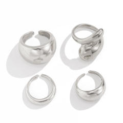 Chunky alloy finger rings stackable rings for women