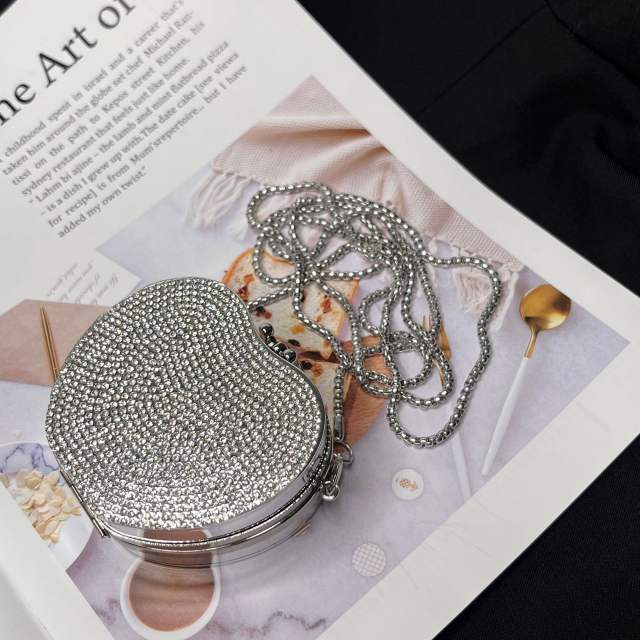 Mini acrylic diamond neat purse bag for women