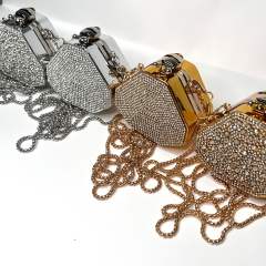 Mini acrylic diamond neat purse bag for women