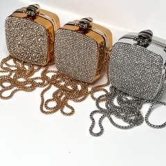Mini acrylic diamond neat purse bag for women