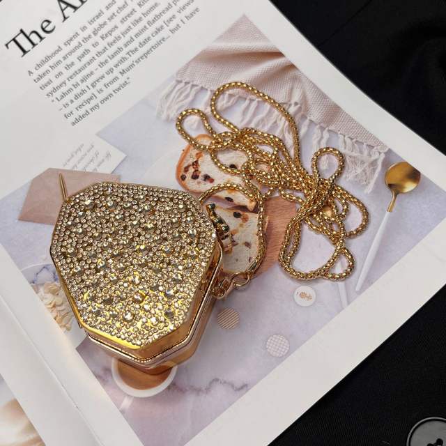 Mini acrylic diamond neat purse bag for women