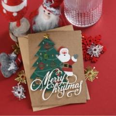 Vintage kraft paper greeting cards charistmas cards