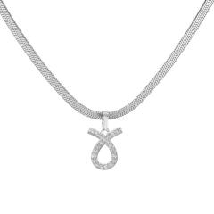 Hot sale diamond zodiac pendant copper necklace