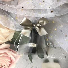Elegant ribbon bow organza bag jewelry bag string bag 100pcs