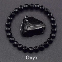 Hot sale natural stone beaded elastic bracelet
