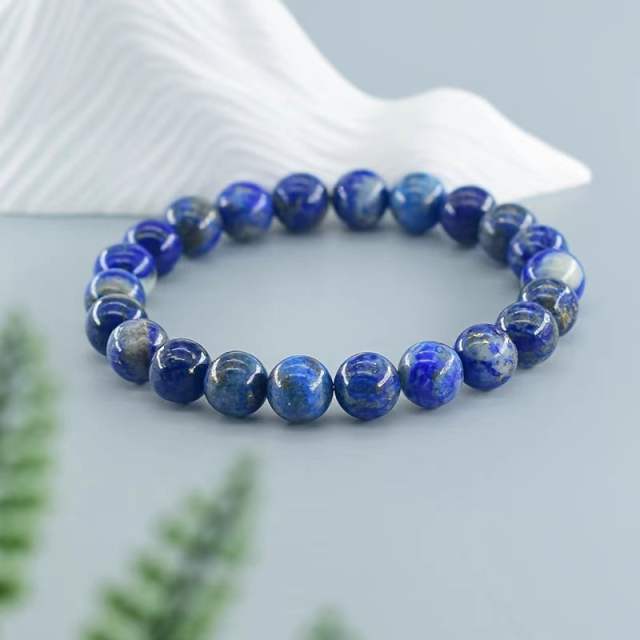 Hot sale natural stone beaded elastic bracelet