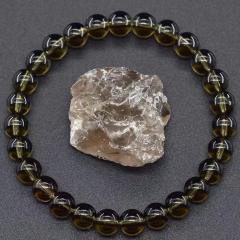 Hot sale natural stone beaded elastic bracelet
