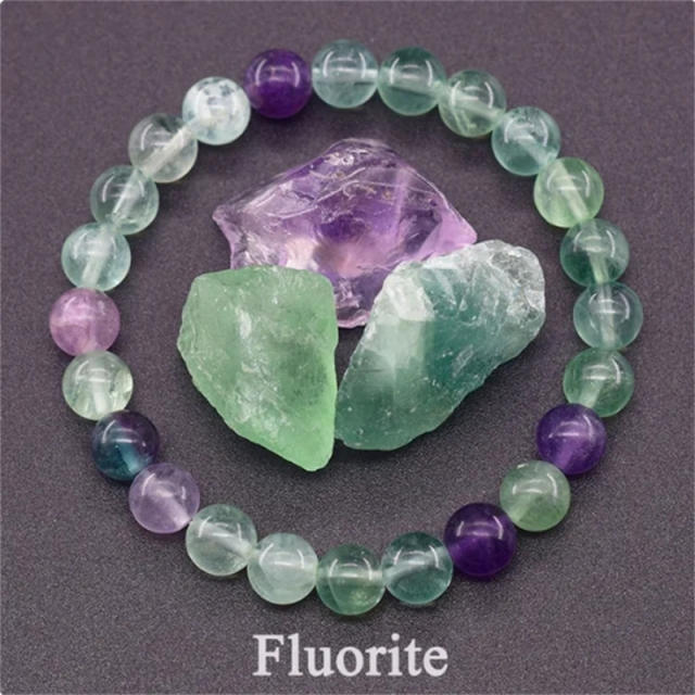 Hot sale natural stone beaded elastic bracelet