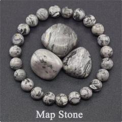 Hot sale natural stone beaded elastic bracelet