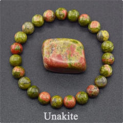 Hot sale natural stone beaded elastic bracelet