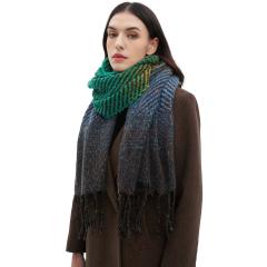 Occident fashion winter Gradient color long scarf