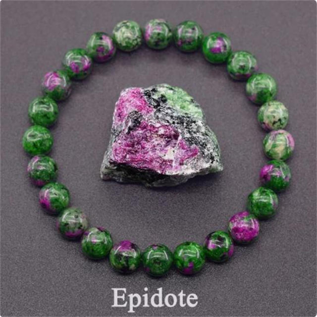 Hot sale natural stone beaded elastic bracelet