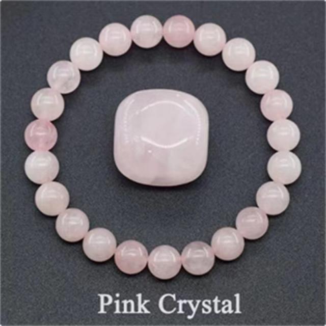 Hot sale natural stone beaded elastic bracelet