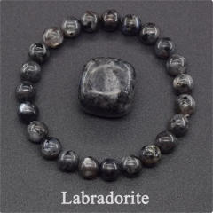 Hot sale natural stone beaded elastic bracelet