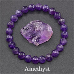 Hot sale natural stone beaded elastic bracelet