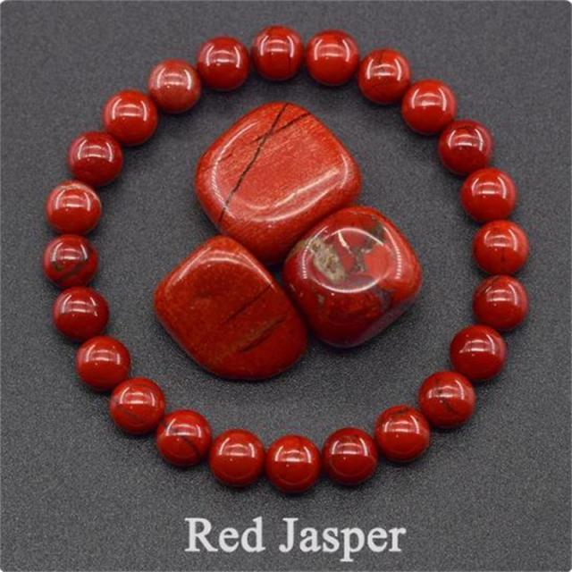Hot sale natural stone beaded elastic bracelet